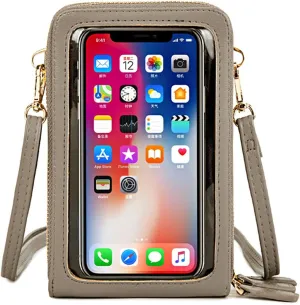 Touch Screen Crossbody Cellphone Purse, Adjustable Straps RFID Blocking Wallet Handbag Shoulder Strap for Women