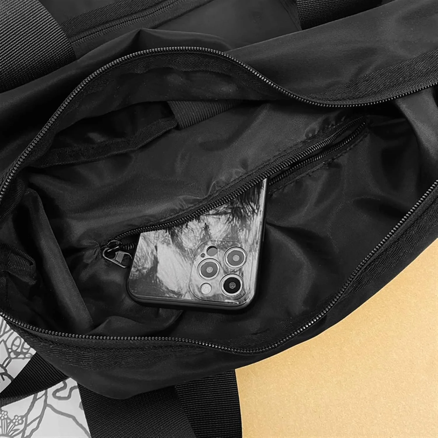 Travel Duffel Bags Multi-Function Handbag for Women Travel Bag Unisex Single Shoulder Bag Ladies Sports Bag Weekend Casual Men Crossbody Bag(Black)