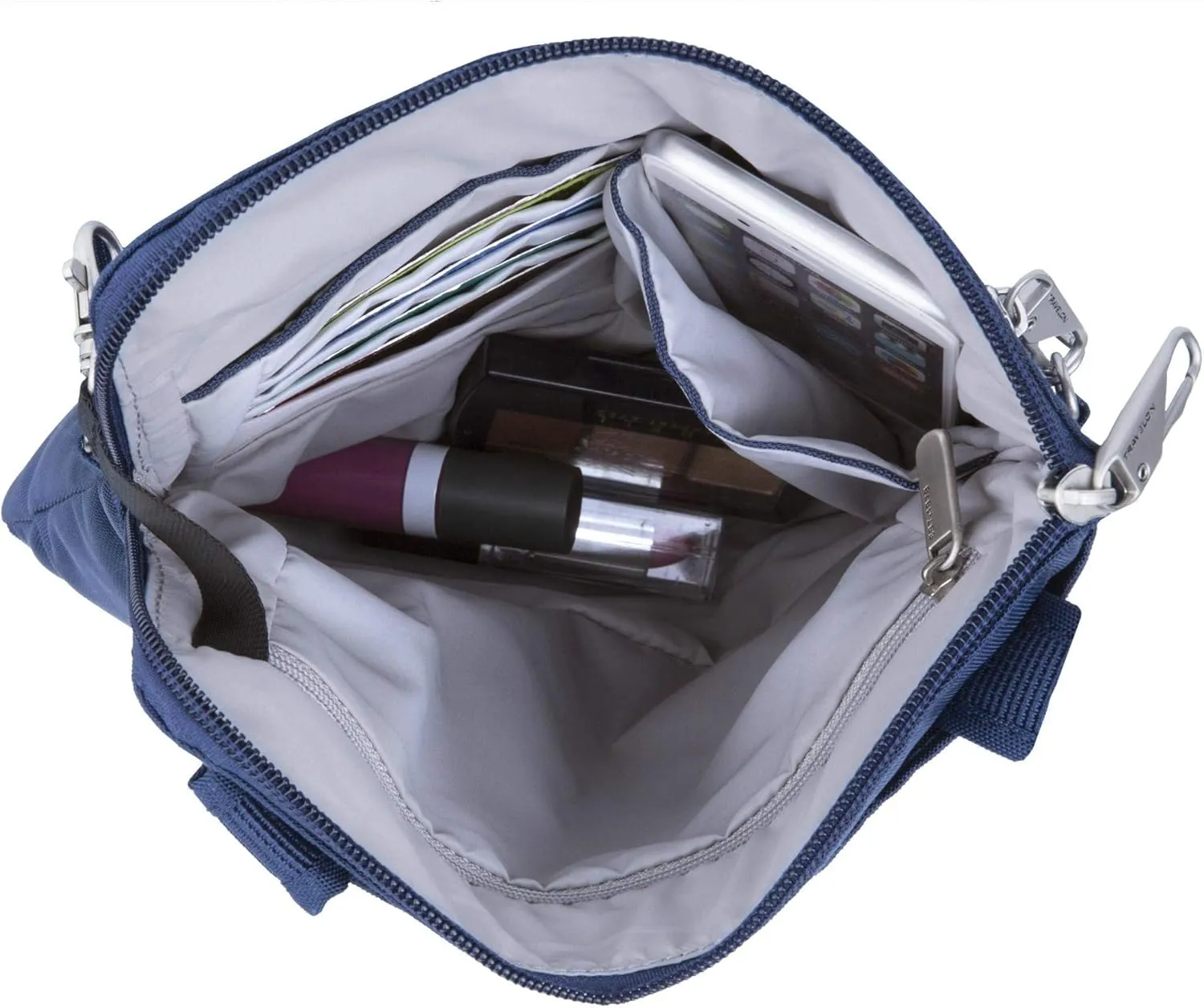 Travelon Anti-theft Classic Slim Double Zip Crossbody