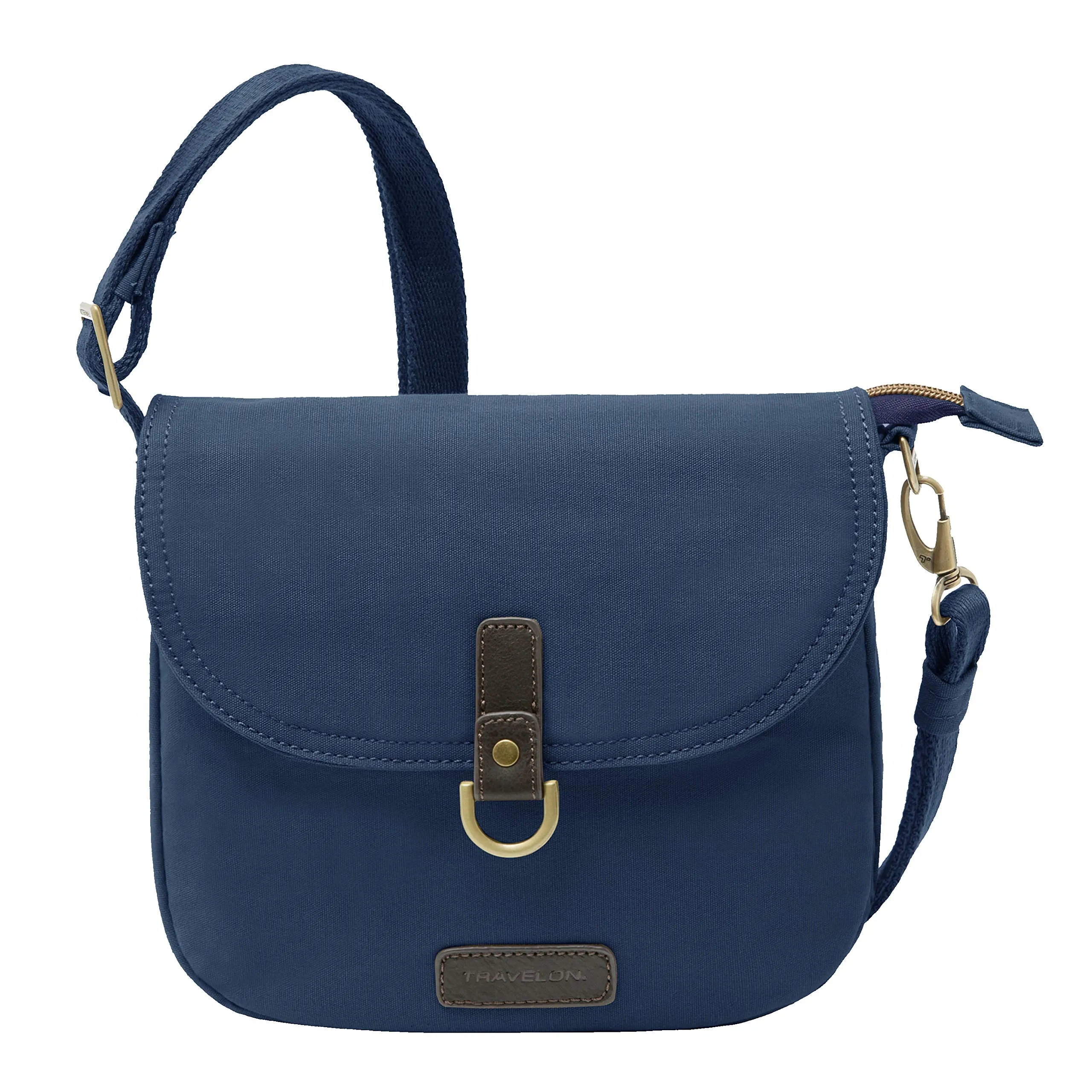 Travelon Anti-theft Courier Saddle Crossbody, Navy (blue) - 33419-350