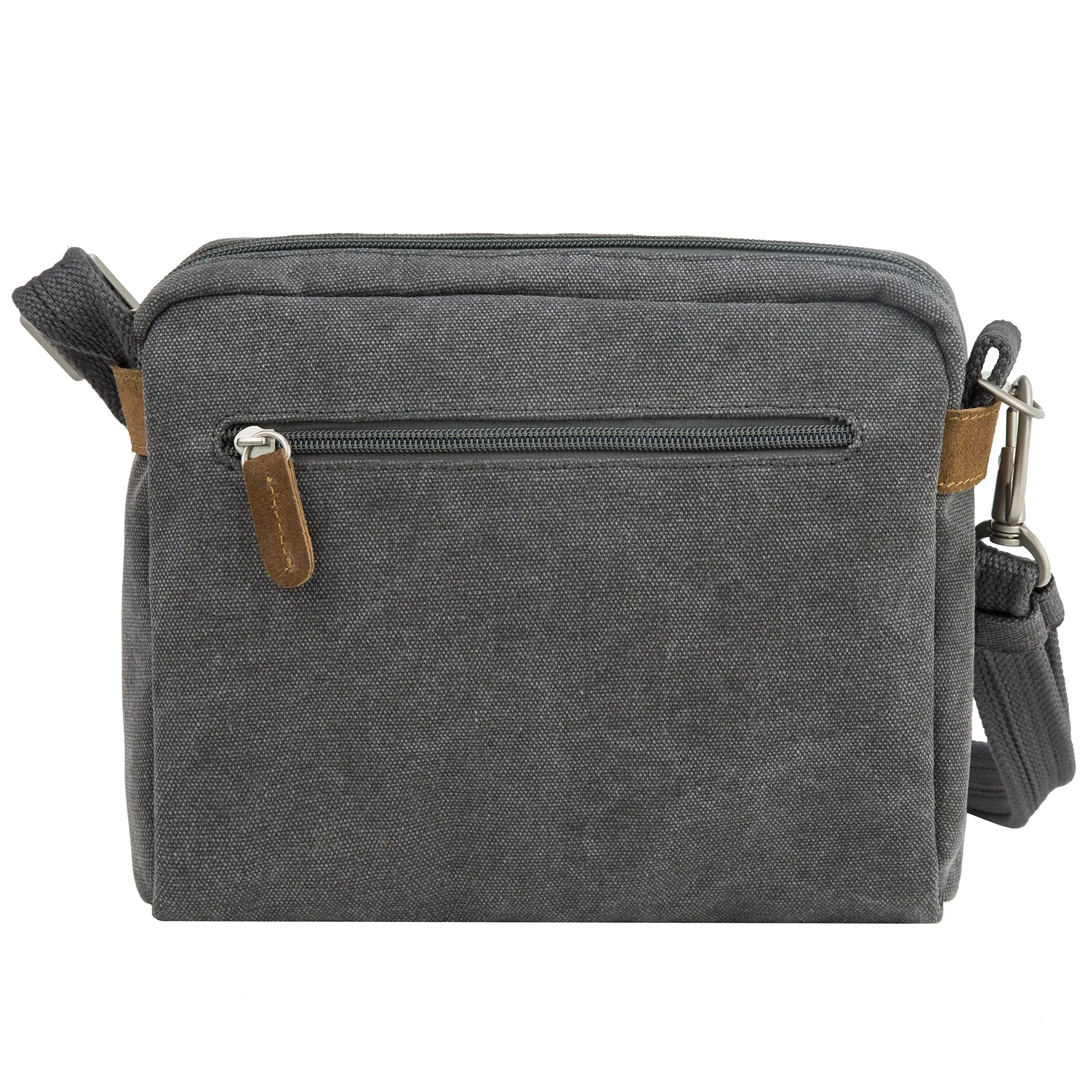 Travelon Anti-Theft Heritage Crossbody Bag, Pewter (Gray) - 33071 540