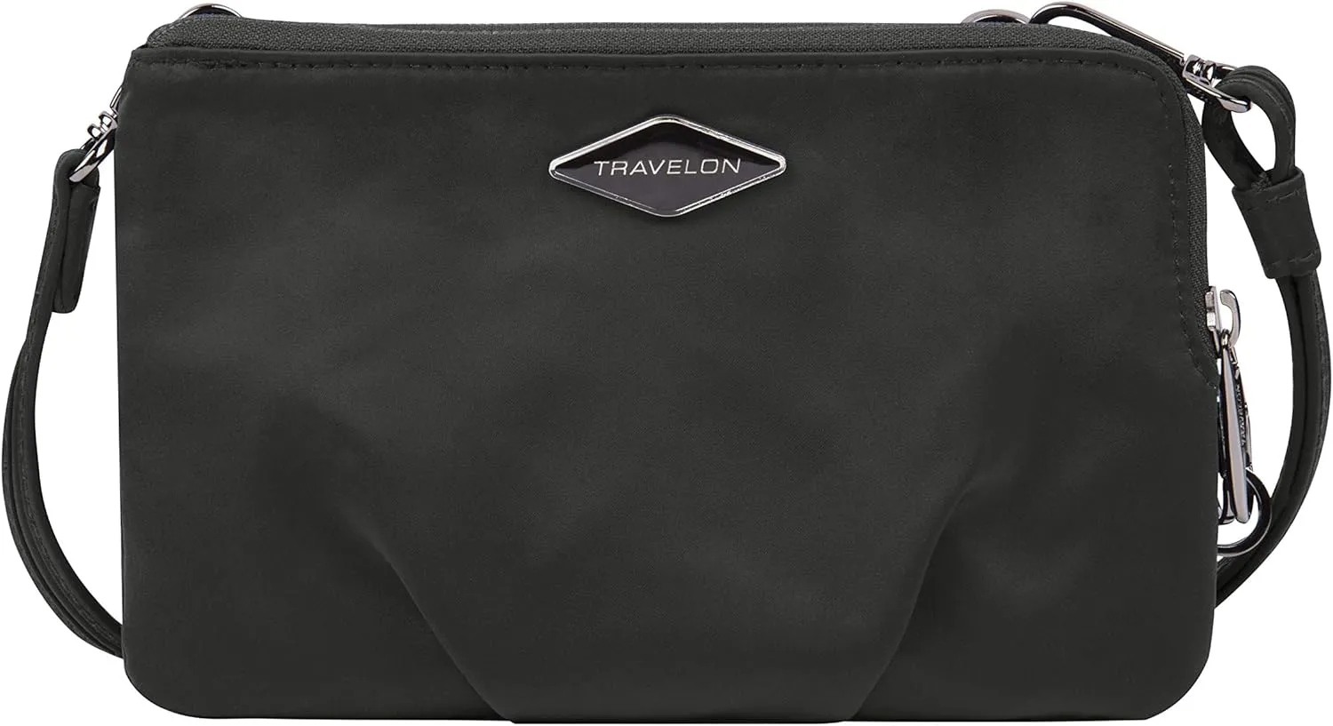 Travelon Anti-Theft Parkview Double Zip Crossbody Clutch