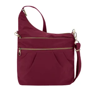 Travelon Travelon Anti-theft Signature 3 Compartment Crossbody, Ruby (red) - 43330-242