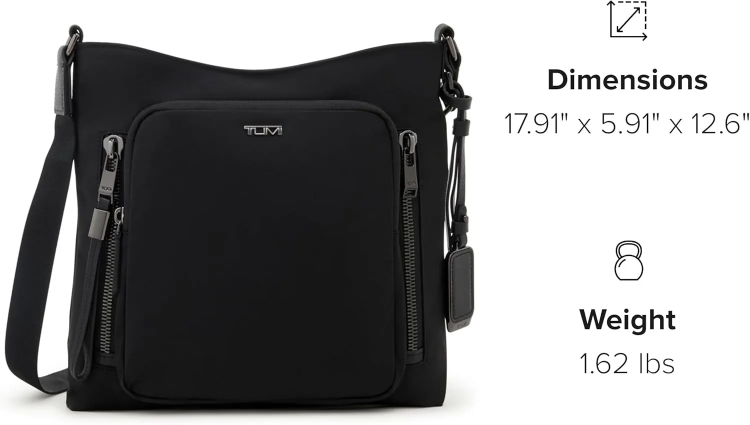 TUMI - Voyageur Tyler Crossbody - Nylon Crossbody Bag - Business, Travel Bag - Stain, Water-Resistant - Stylish Purse