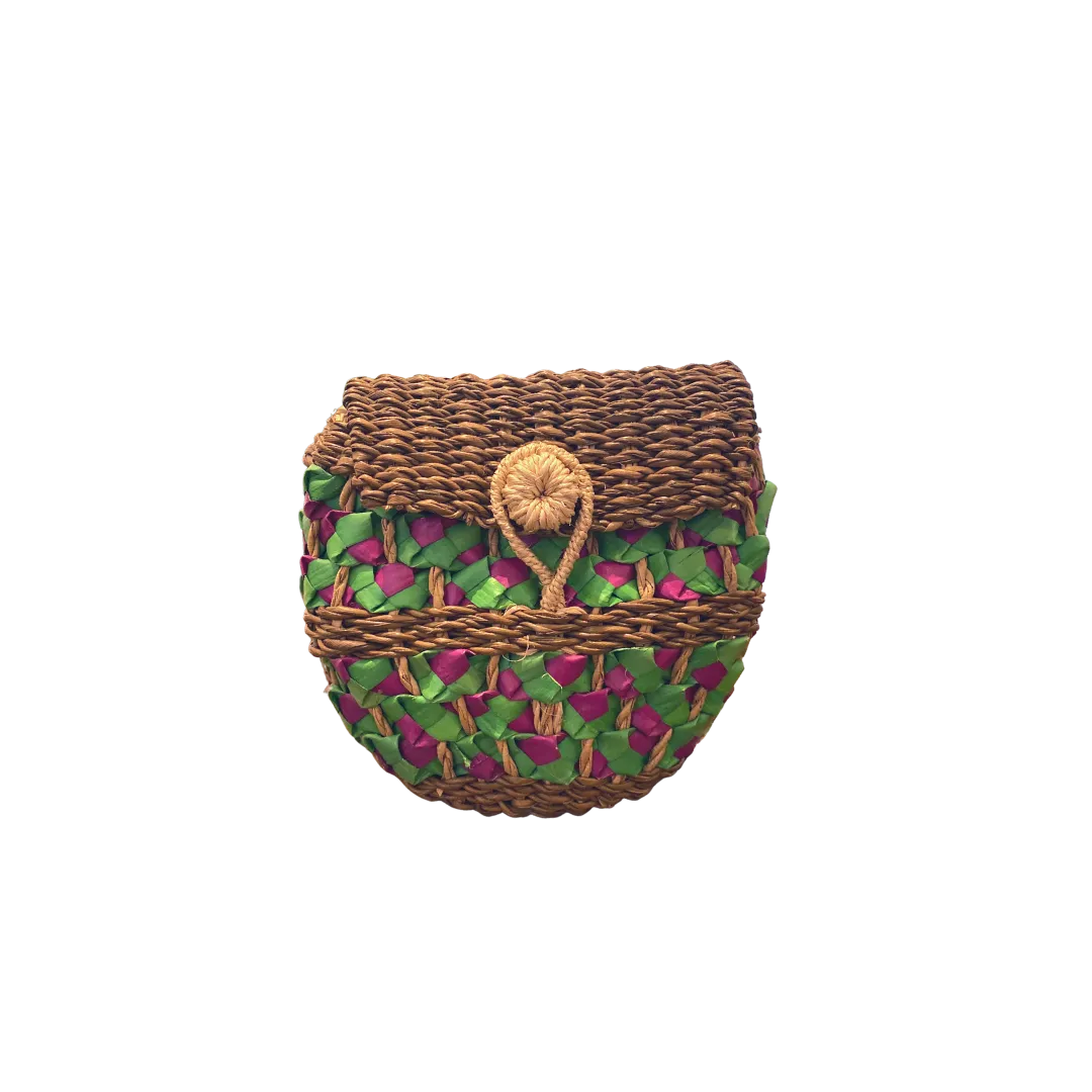 Twelve Topaz Small Colored Buri Bag