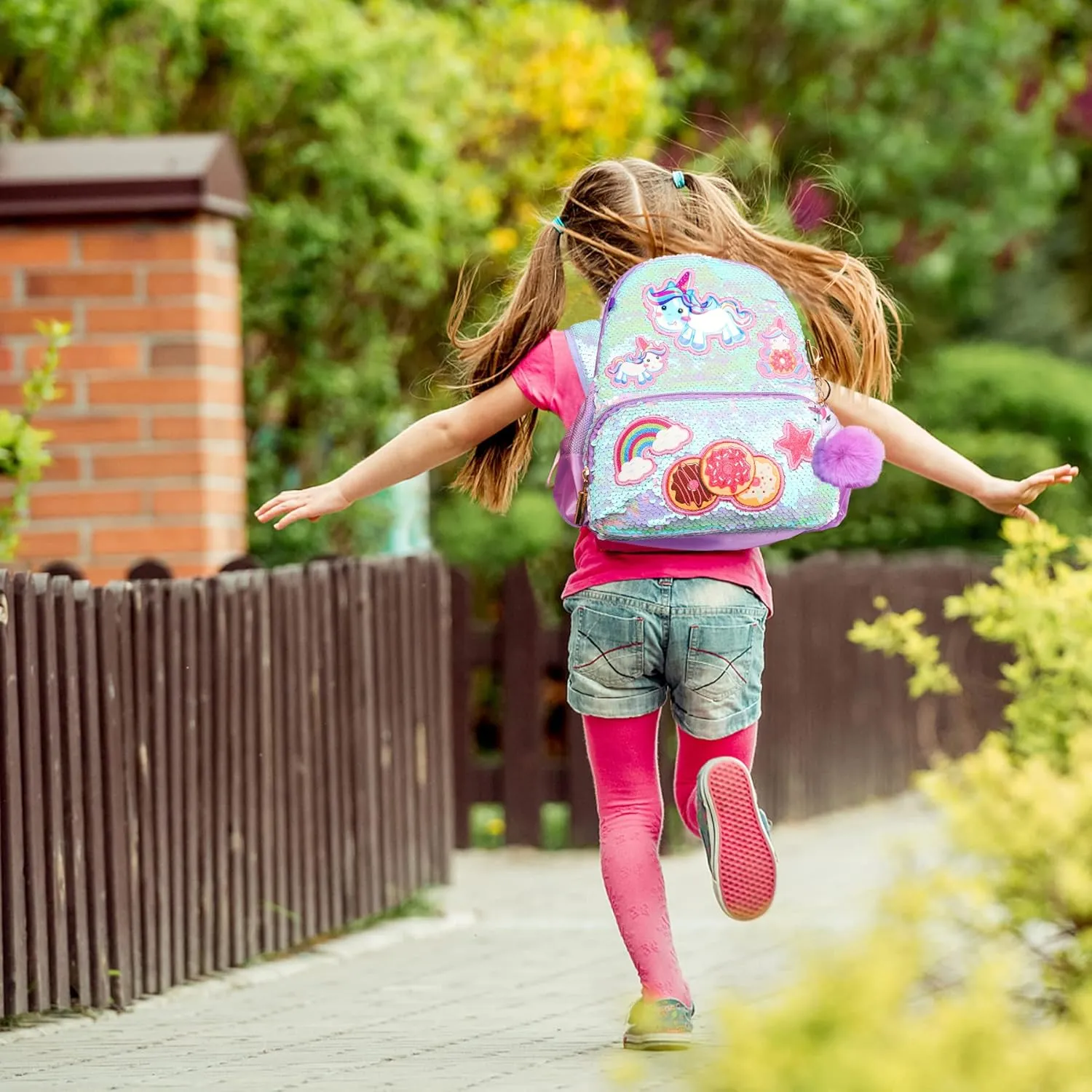 Unicorn Sequins Backpack for Girls,Toddler Kids Schoolbag,Bookbag for Kindergarten Elementary,Gift for Birthday Xmas.
