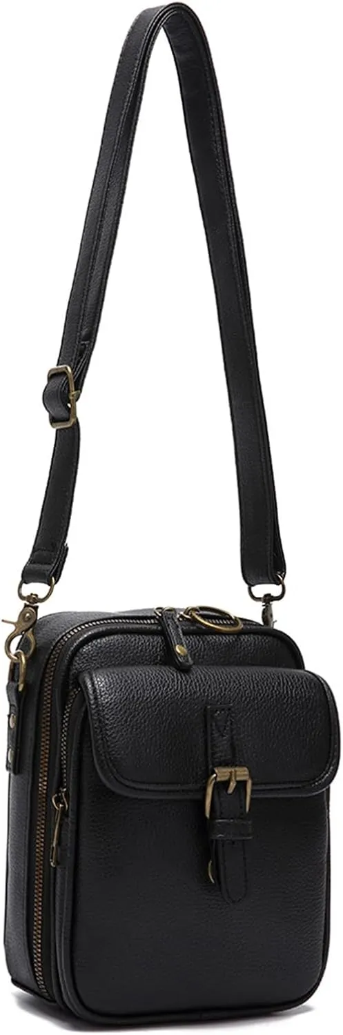 Urvashi Crossbody Anti Theft Leather Bag,Tojoyride Crossbody Leather Bag,Small Urvashi Purse Purse with Card Slots