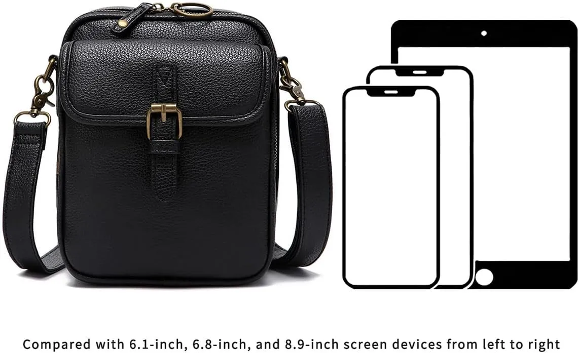Urvashi Crossbody Anti Theft Leather Bag,Tojoyride Crossbody Leather Bag,Small Urvashi Purse Purse with Card Slots