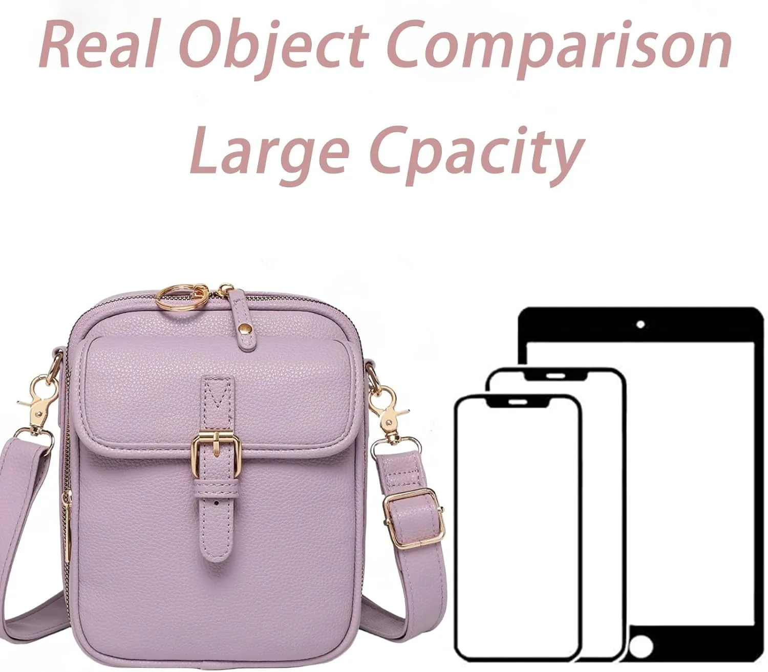 Urvashi Crossbody Leather Bag,Urvashi Crossbody Bag,Anti Theft Shoulder Bags,Large Capacity with 10 Card Slots