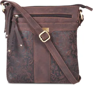 VALENCHI Leather Crossbody Bags for Women - Women's Crossbody Handbags - Trendy Leather Purse for Women - Ladies Sling Bag