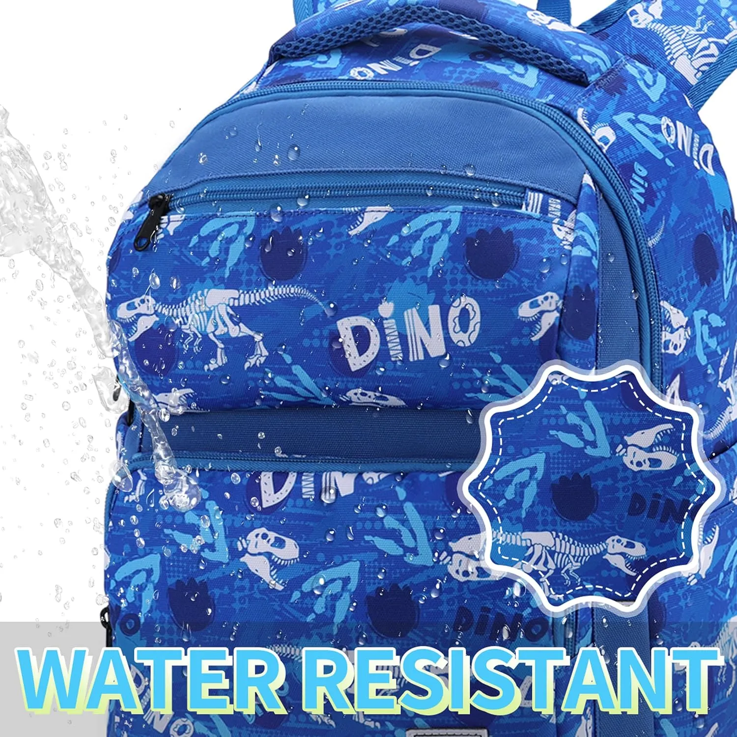 VASCHY Backpack for Toddler Boys, Kids Cute Dinosaur Preschool Children's Daycare Backpack Bookbag for School Travel Dinos