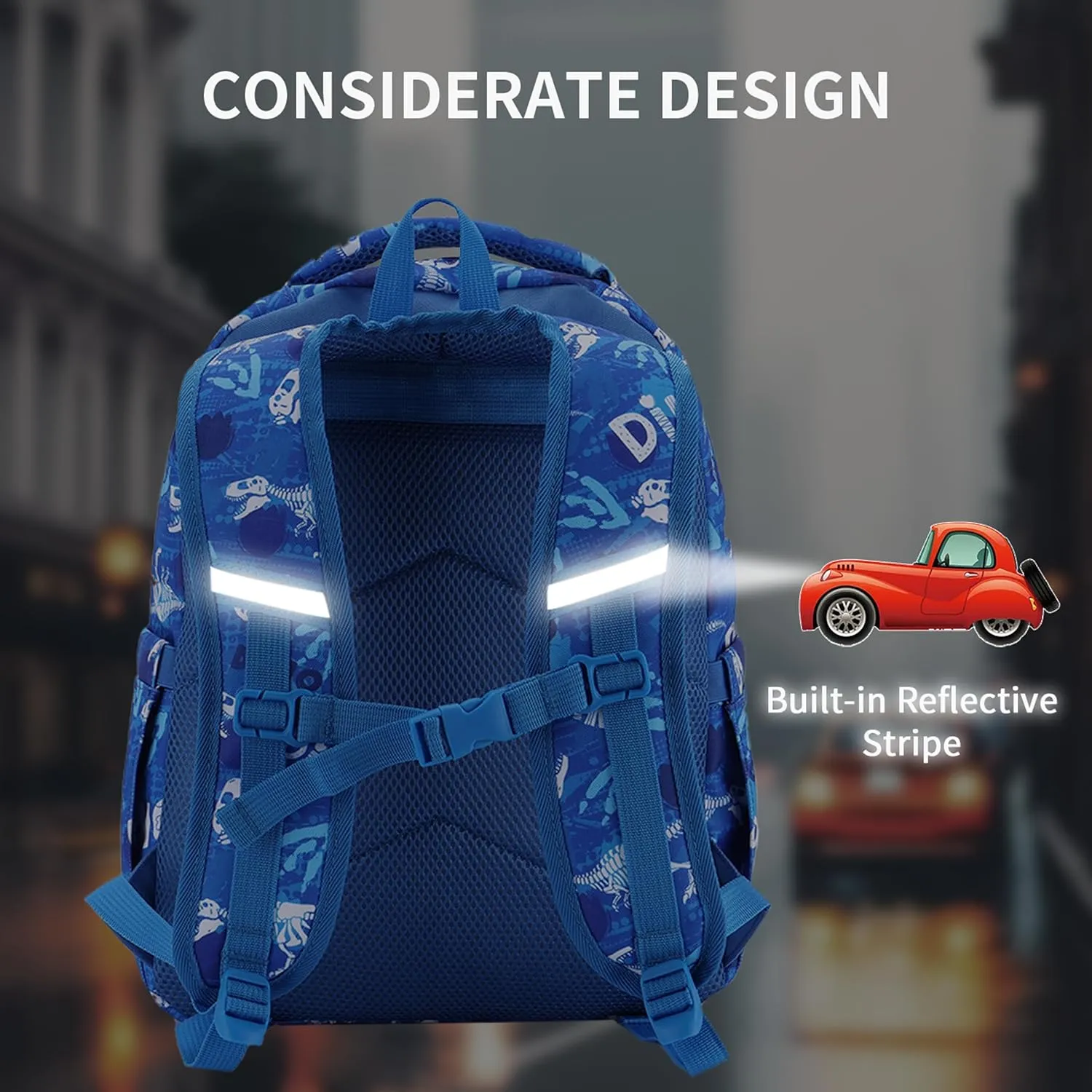 VASCHY Backpack for Toddler Boys, Kids Cute Dinosaur Preschool Children's Daycare Backpack Bookbag for School Travel Dinos