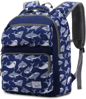 VASCHY Backpack for Toddler Boys, Kids Cute Preschool Children's 12L Daycare Backpack Bookbag for School Travel Shark