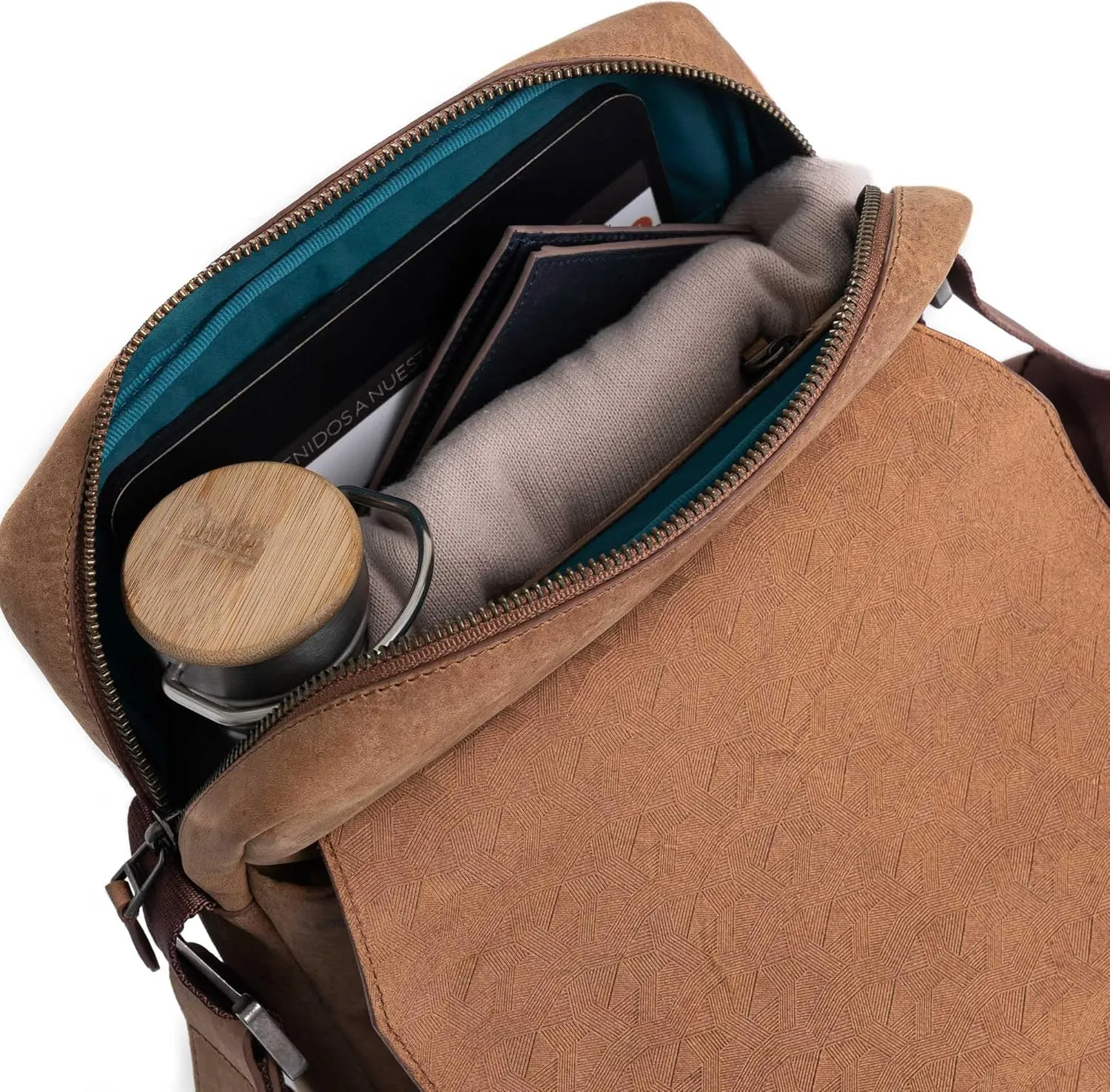VELEZ Top Grain Leather Bag For Men - Small Sling Messenger Bags - 11 inch Tablet - Mens Crossbody Shoulder Purse