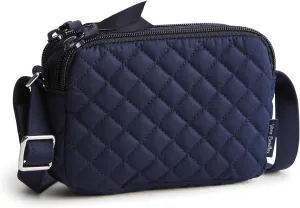 Vera Bradley Cotton RFID Small Stadium Crossbody
