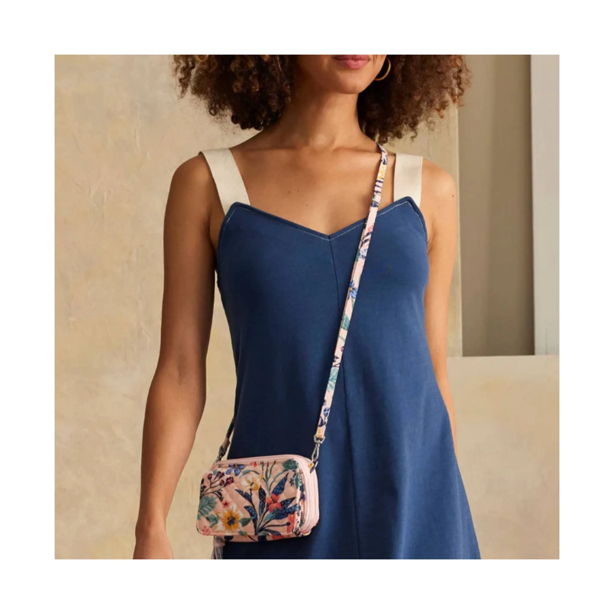 Vera Bradley RFID All in One Crossbody - Paradise Coral FINAL SALE