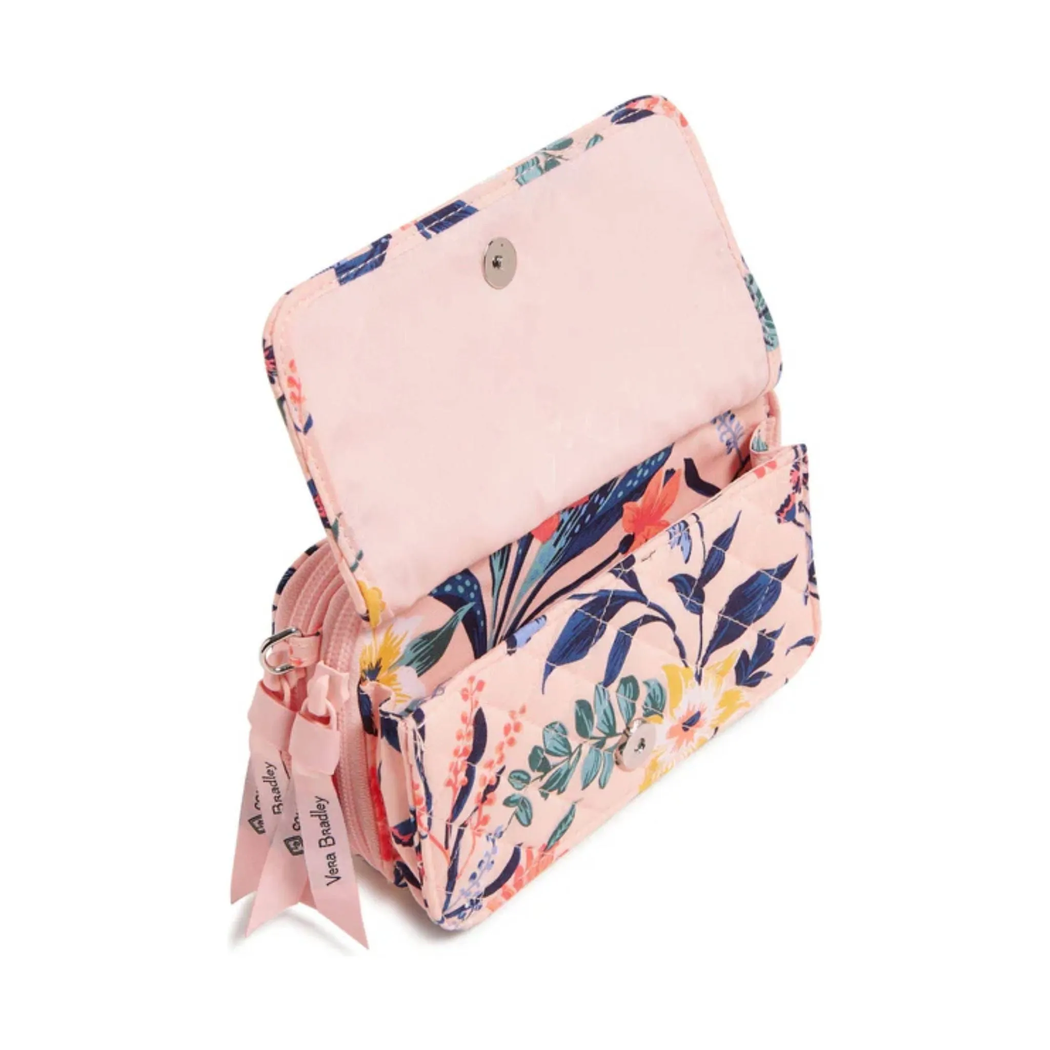 Vera Bradley RFID All in One Crossbody - Paradise Coral FINAL SALE