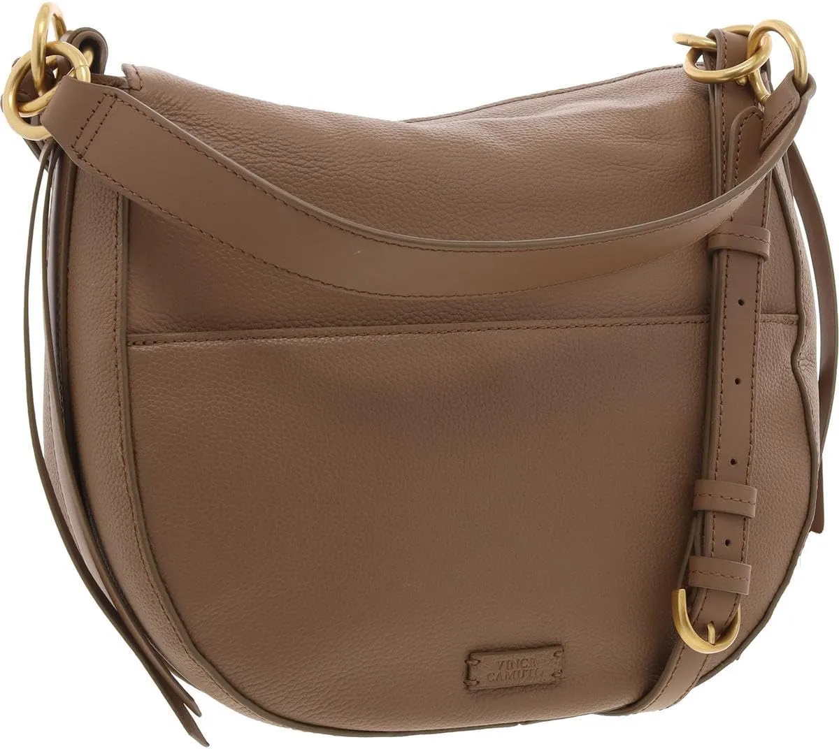 Vince Camuto Womens Noemy Pebbled Leather Crossbody Handbag