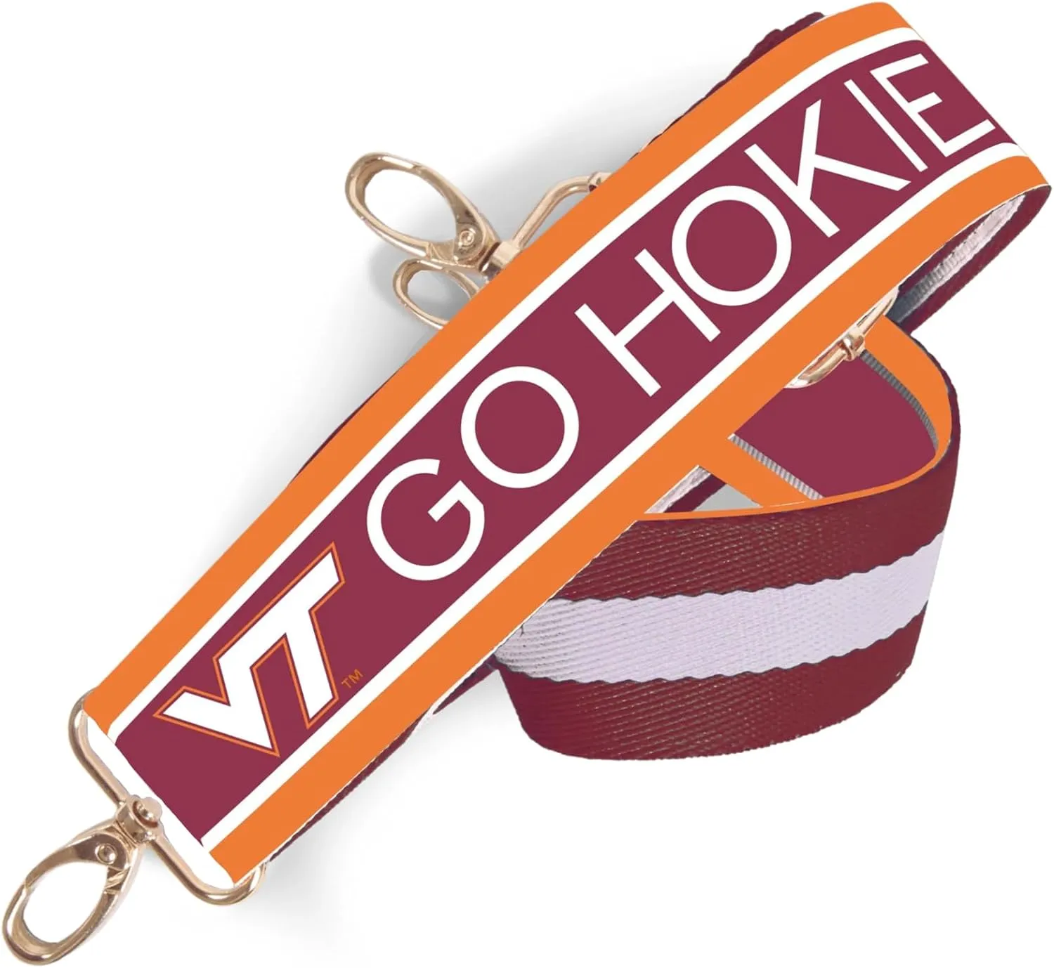 Virginia Tech Patterned 1.5" Purse Strap