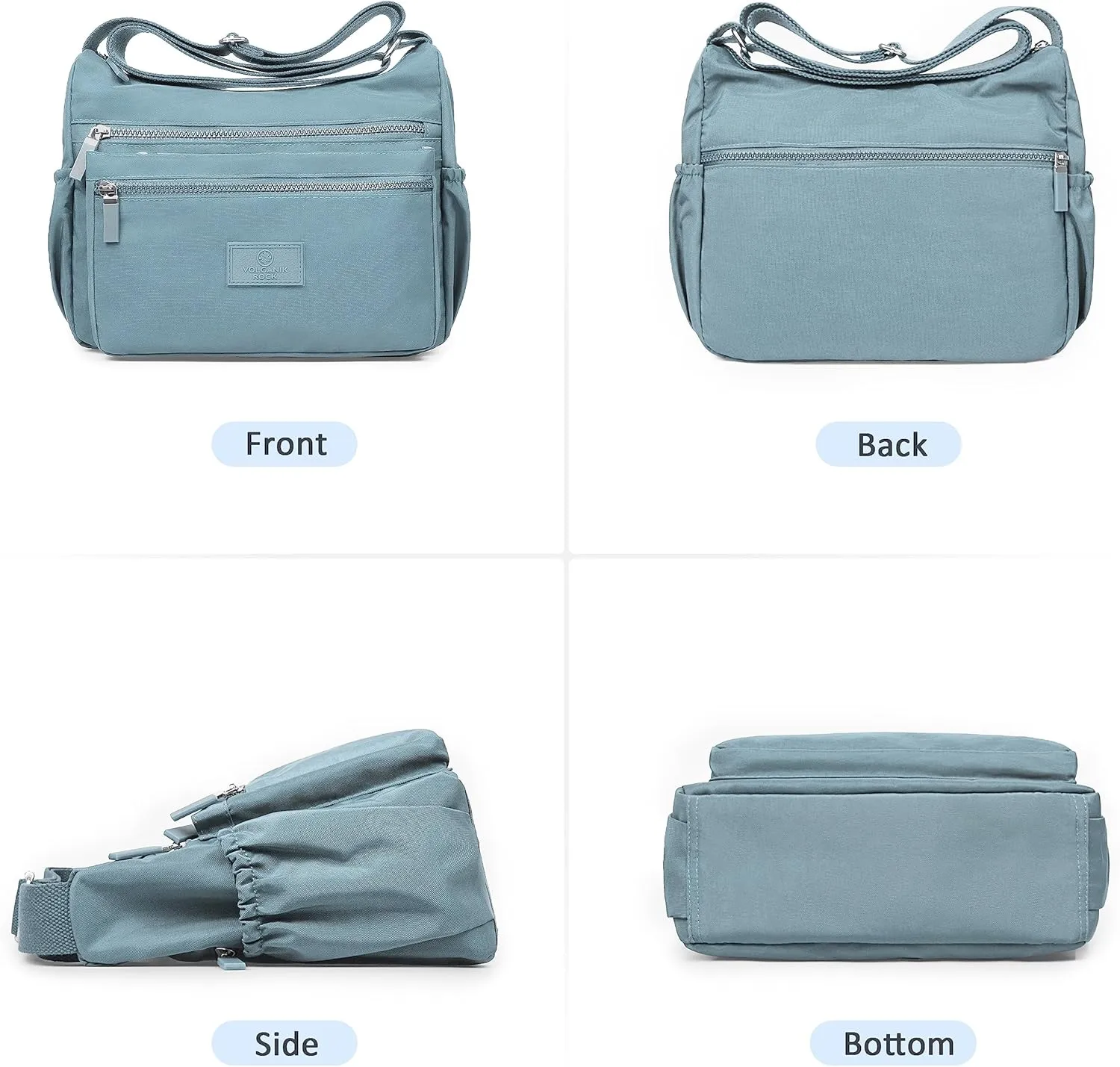 VOLGANIK ROCK Crossbody Bags for Women with RFID Pocket Anti Theft Handbag Water Resistant Shoulder Bags Travel Purse