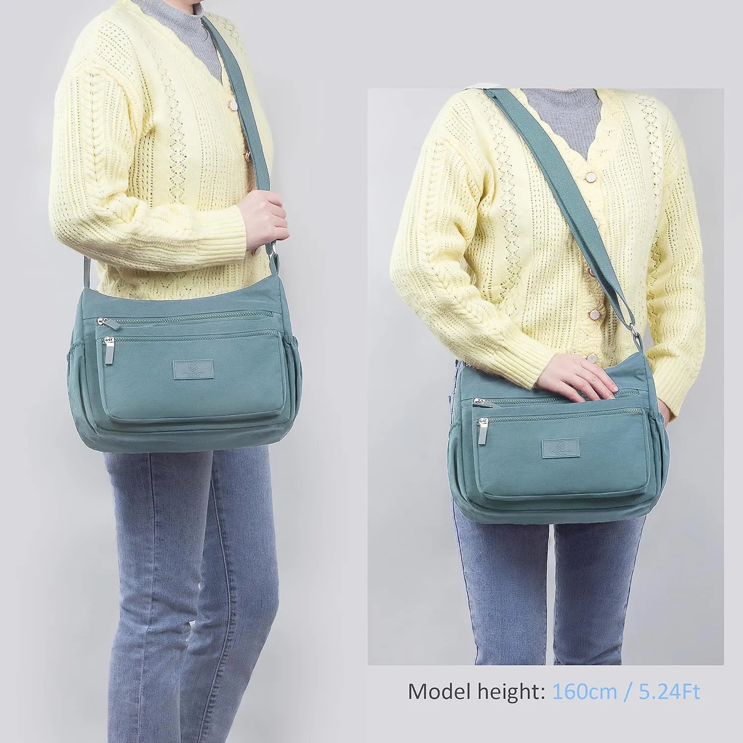 VOLGANIK ROCK Crossbody Bags for Women with RFID Pocket Anti Theft Handbag Water Resistant Shoulder Bags Travel Purse