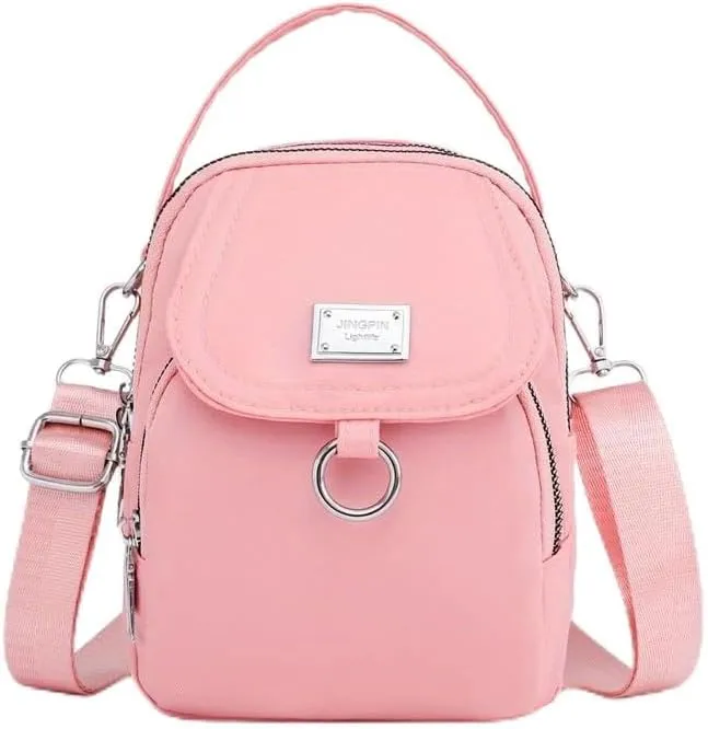 Water-Resistant Women's Crossbody Bag - Adjustable Strap, Zip Closure, Minimalist Design, Durable Polyester Lining