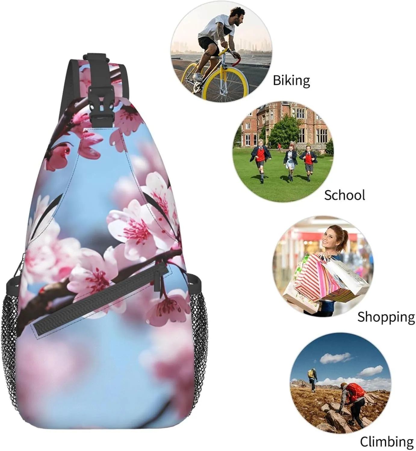 Wearing Clothes Corgi Dogs Crossbody Sling Backpack Sling Bag Travel Hiking Chest Bag Daypack For Women Men