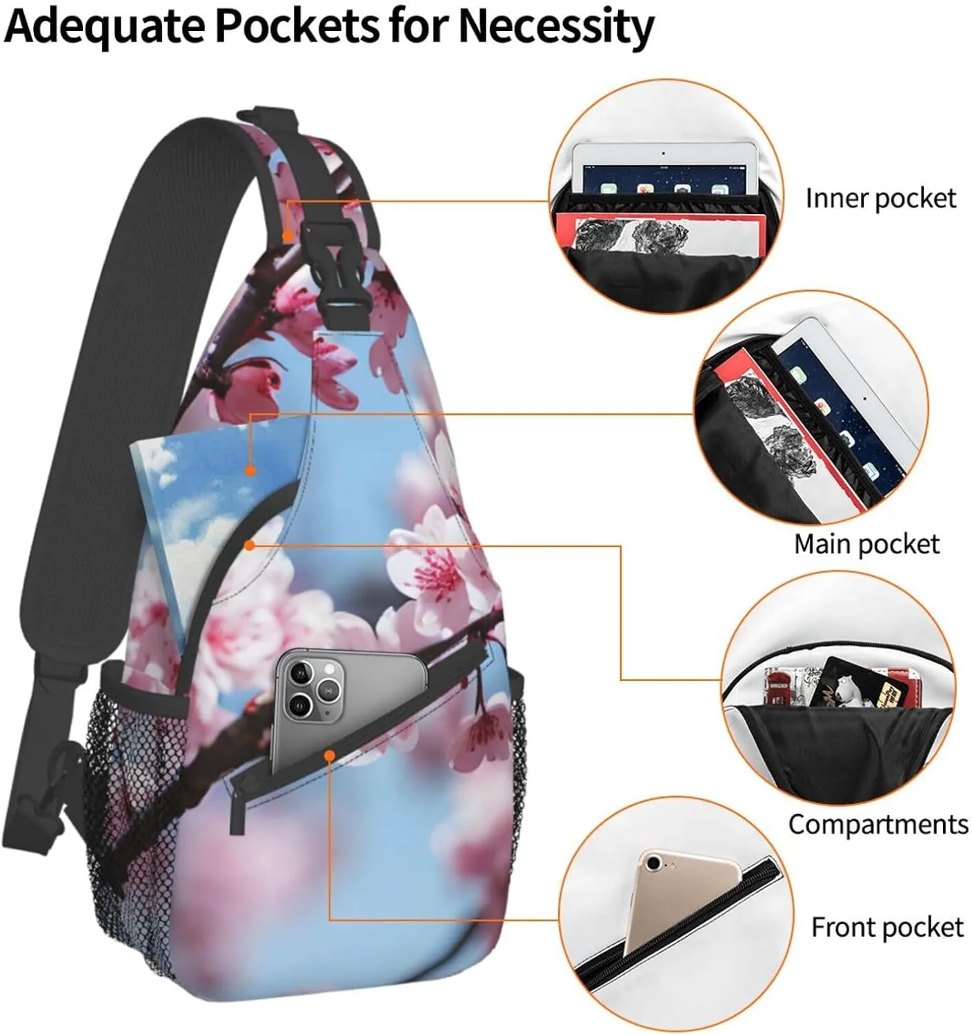 Wearing Clothes Corgi Dogs Crossbody Sling Backpack Sling Bag Travel Hiking Chest Bag Daypack For Women Men