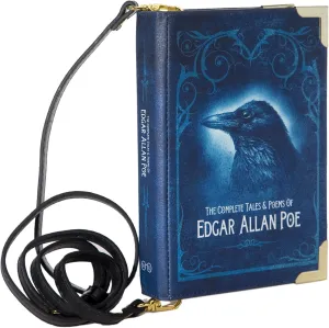 Well Read Co Crossbody Purse Handbag for Book Lovers - Edgar Allan Poe, Vegan Leather, Large