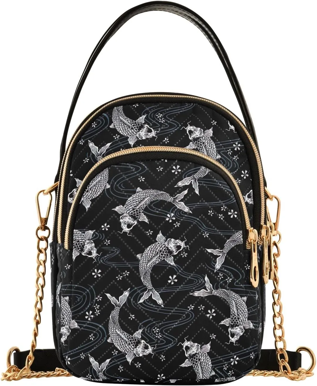 Wild Leopards Quilted Crossbody Bag Casual Crossbody Bags for Women