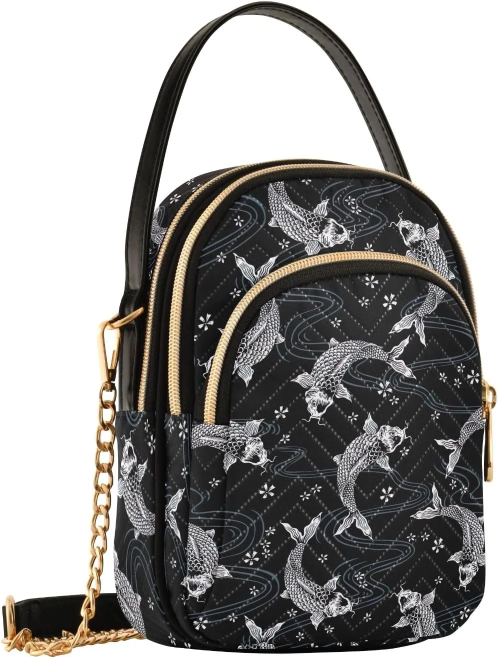 Wild Leopards Quilted Crossbody Bag Casual Crossbody Bags for Women