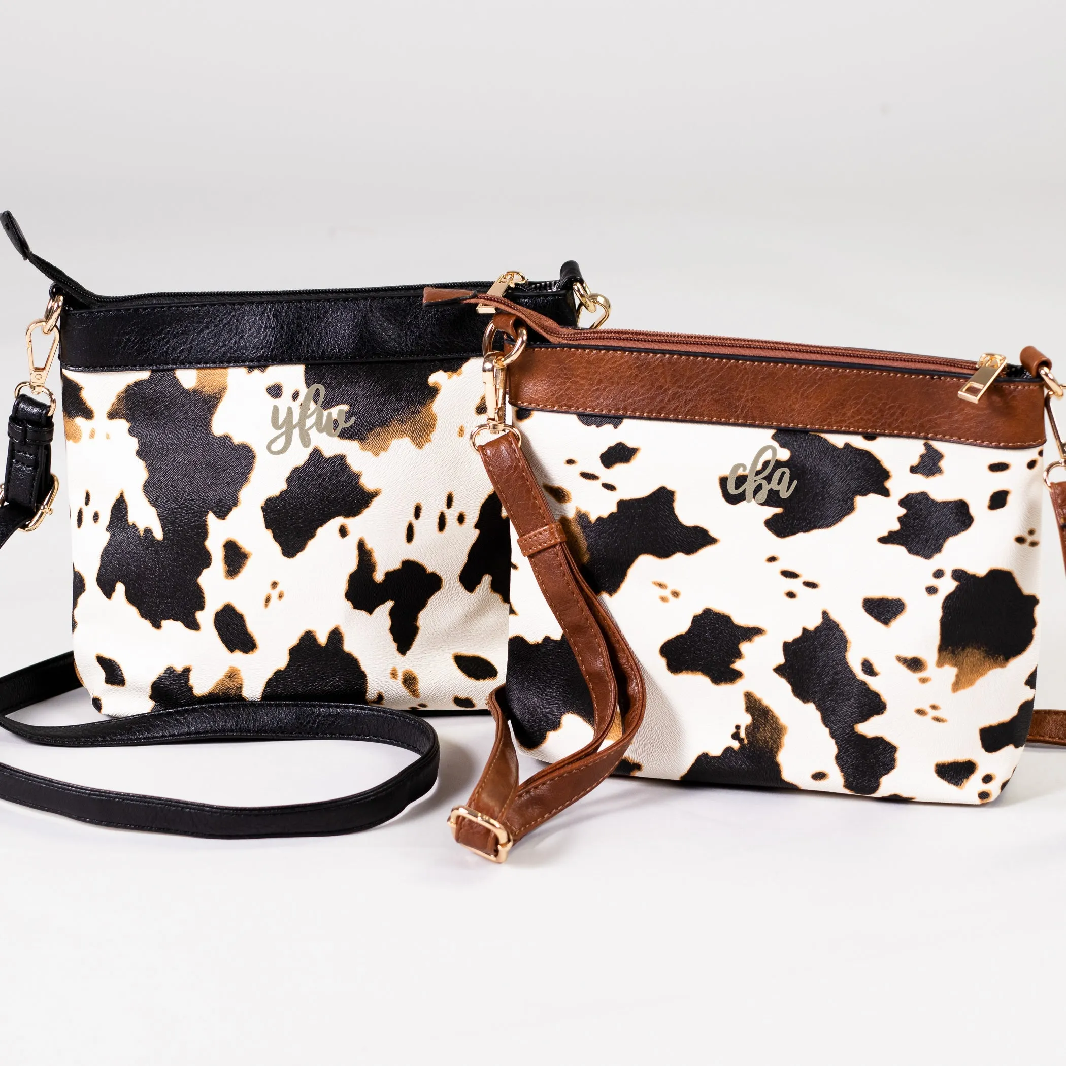 Wildest Dreams Cow Crossbody Bag - Brown