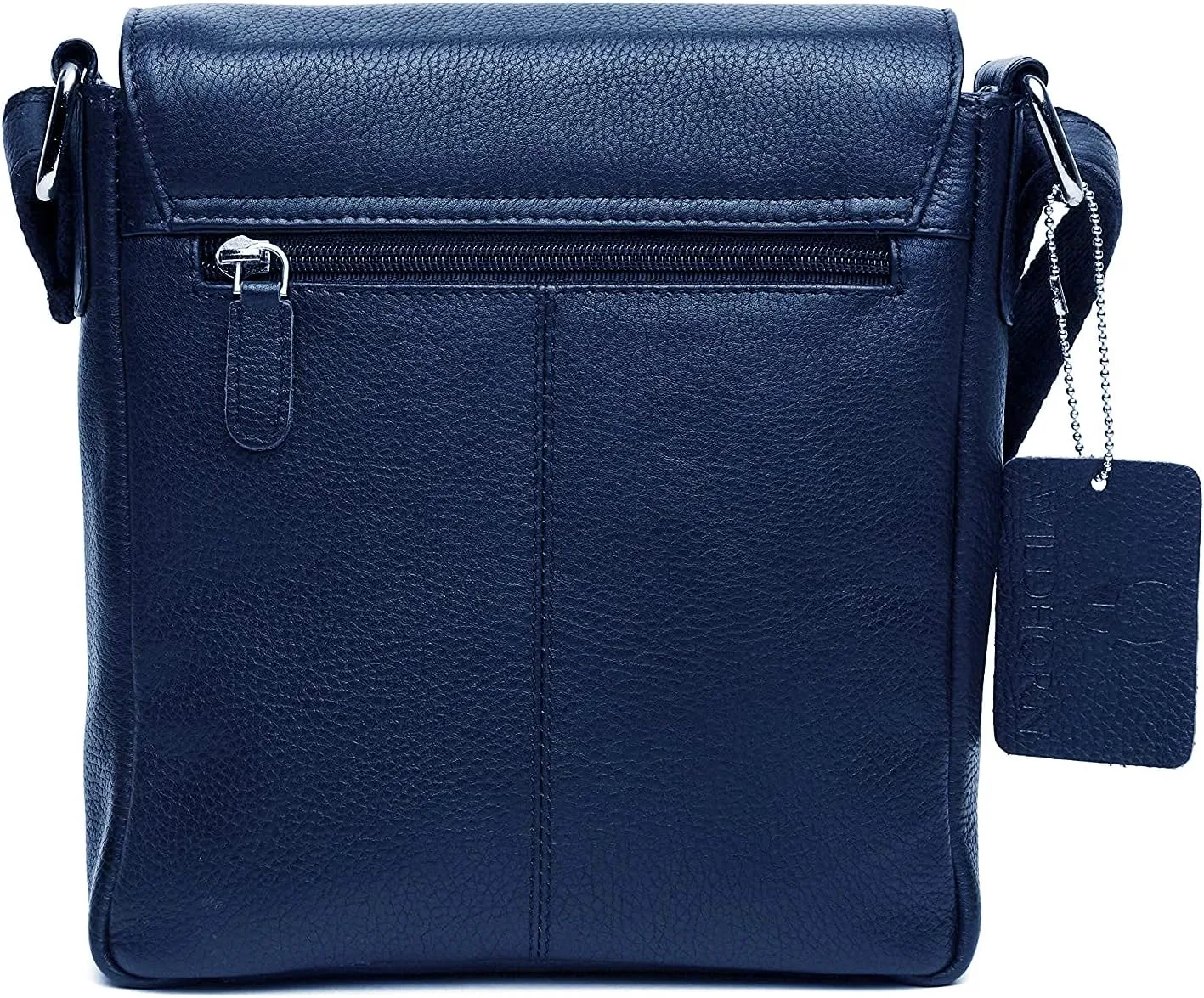 WILDHORN® Original Leather 9 inch Sling Bag for Men I Multipurpose Crossbody Bag I Travel Bag with Adjustable Strap I DIMENSION: L- 8 inch H- 9 inch W- 3 inch, Blue, M, Classic