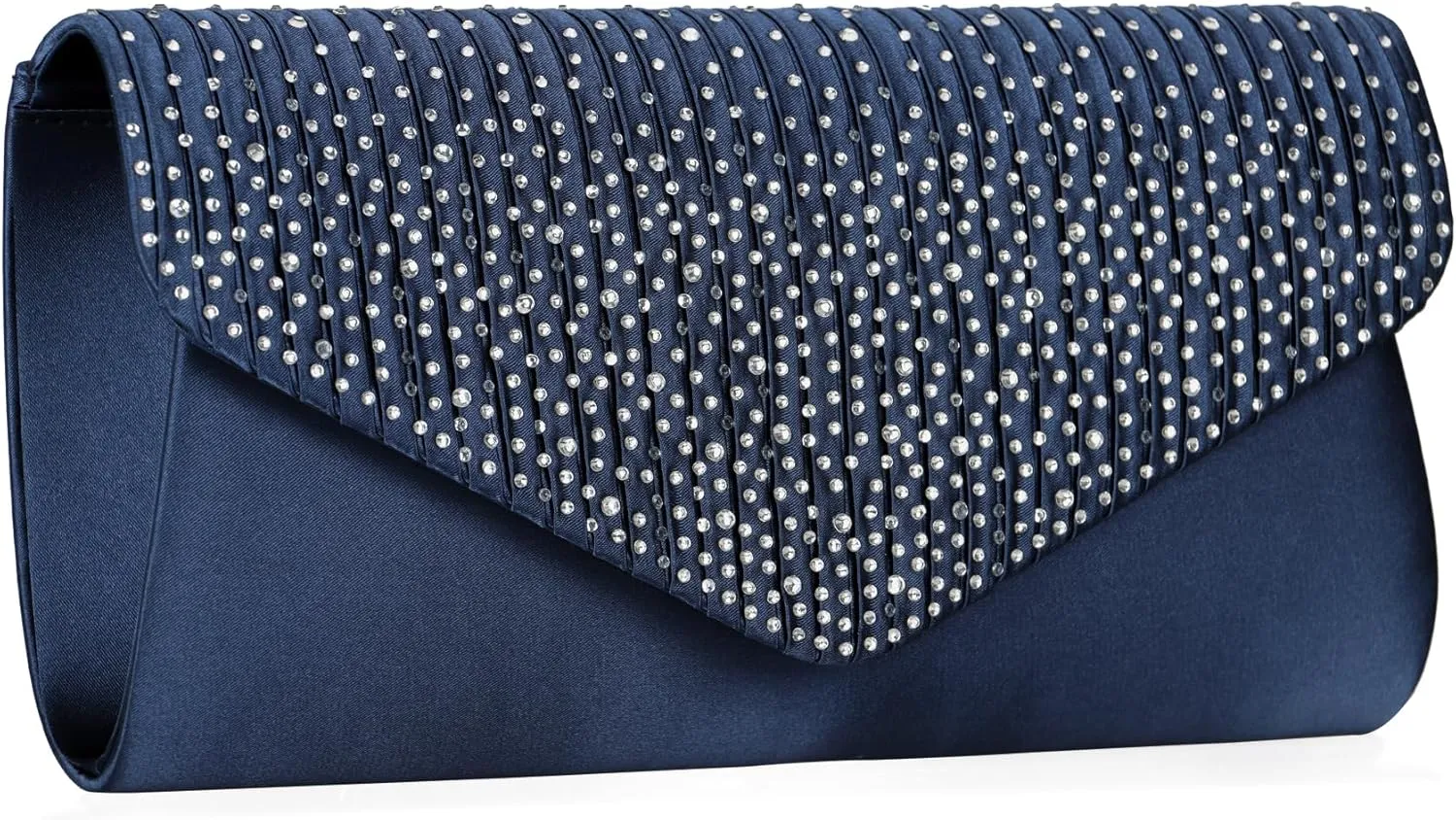 Women Evening Bag Crystal Wedding Clutch Purse Rhinestone Envelope Handbag for Prom Cocktail Party