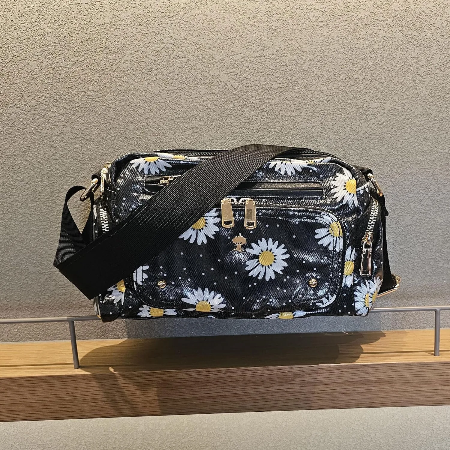 Women Fashion Tote Crossbody Handbags for Women Multi Pockets Shoulder Bag Nylon Travel Purse