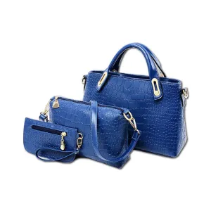 Women Handbags 3 Sets PU Leather Handbag Women Messenger Bags Ladies Tote Bag Handbag Shoulder Bag Purse