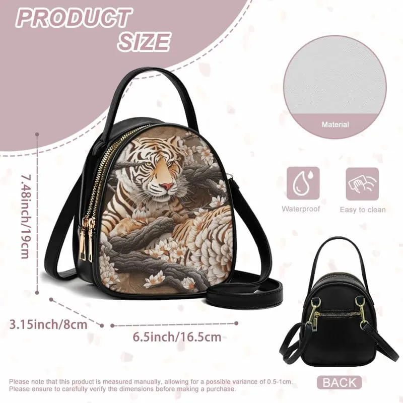Women Travel Crossbody Cell Phone Purse, PU Leather Wallet Shoulder Bag Zipper Top Handle Handbag Multi Pocket