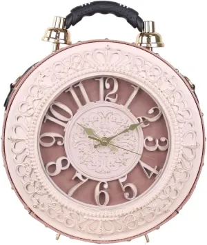 Women Vintage Clock Bag Vegan Leather Crossbody Shoulder Purse Real Clock Steampunk Retro Handbag