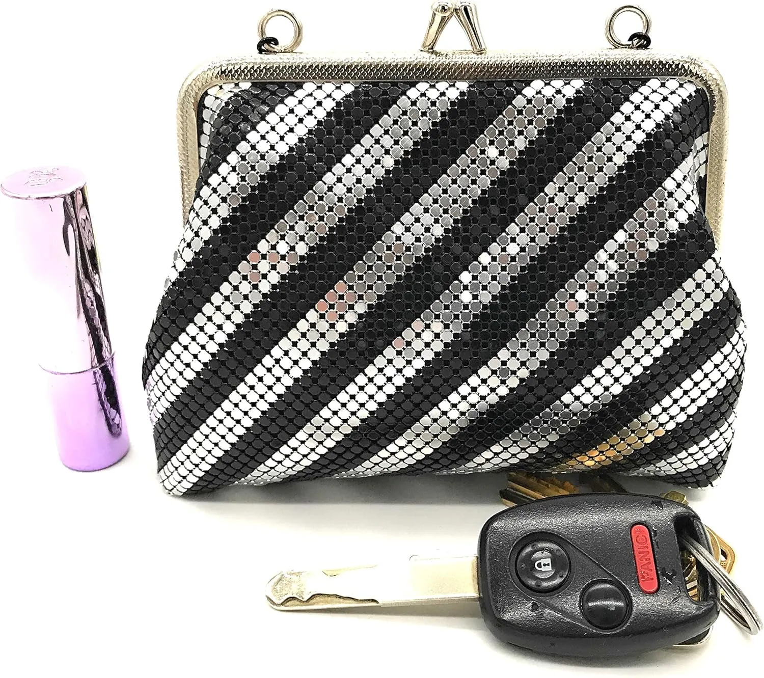 Women XX-Small Clutch Metal Mesh Evening Purse