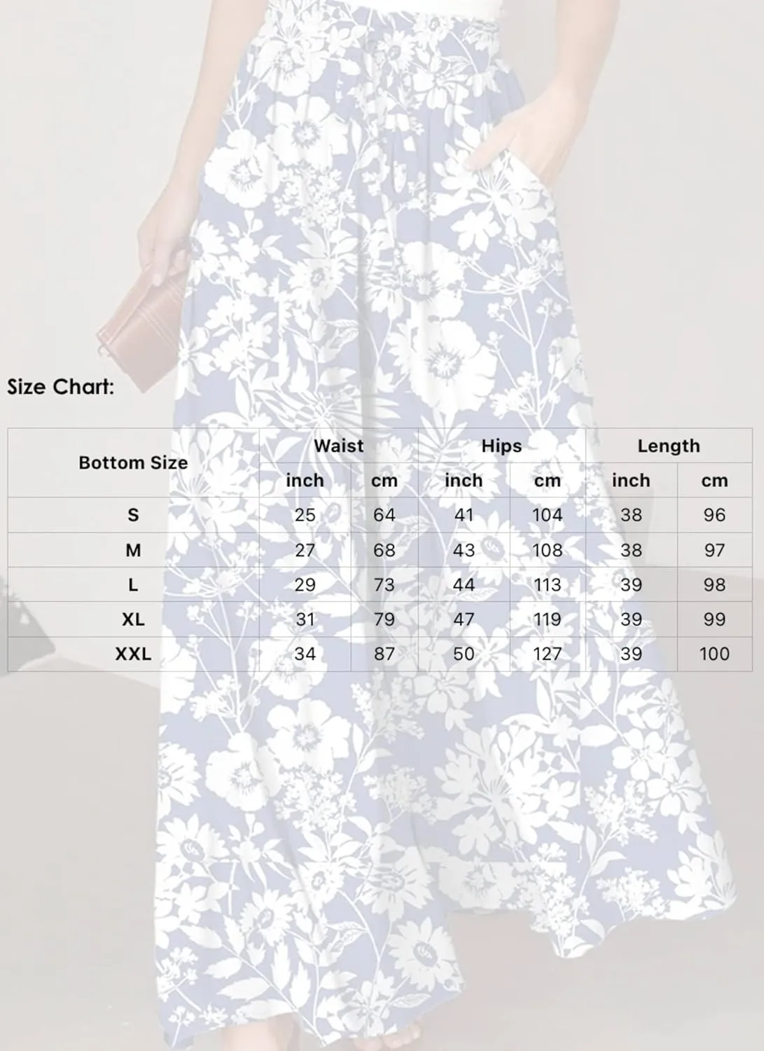 Women's Botanic Bohemian Print Wide Leg Pants 2025 Spring Lightweight Breathable Casual Beach Pants for Garden Parties