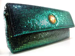 Womens clutch metal mesh evening purse for Cocktail Party Prom Wedding Banquet
