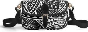 Women'S Crossbody Bag Custom Tribal Print Floral Print Small Square Bag Polynesian Party Fashion Elegant Women'S Bag