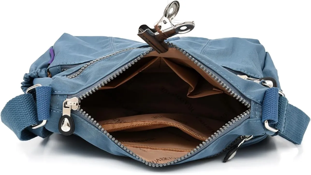 Women's Crossbody Bag with Zipper Pockets, Adjustable Strap,A gift for mom