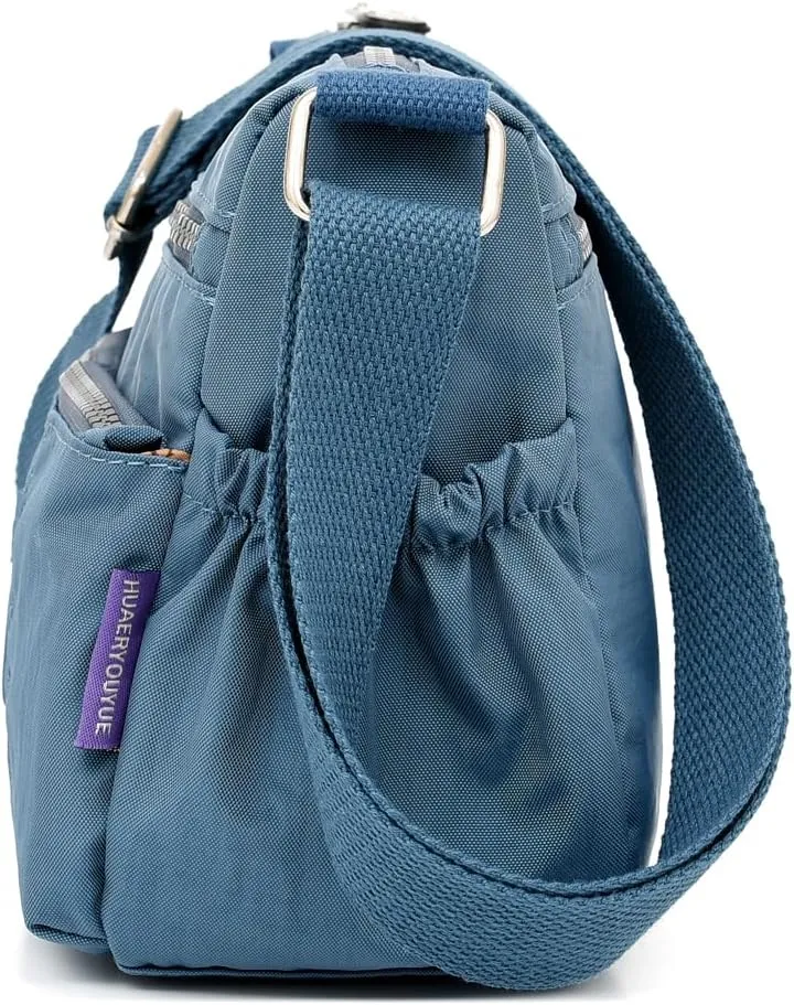 Women's Crossbody Bag with Zipper Pockets, Adjustable Strap,A gift for mom