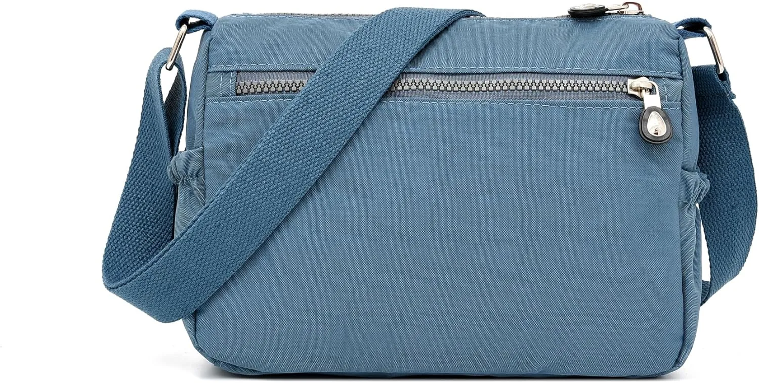 Women's Crossbody Bag with Zipper Pockets, Adjustable Strap,A gift for mom