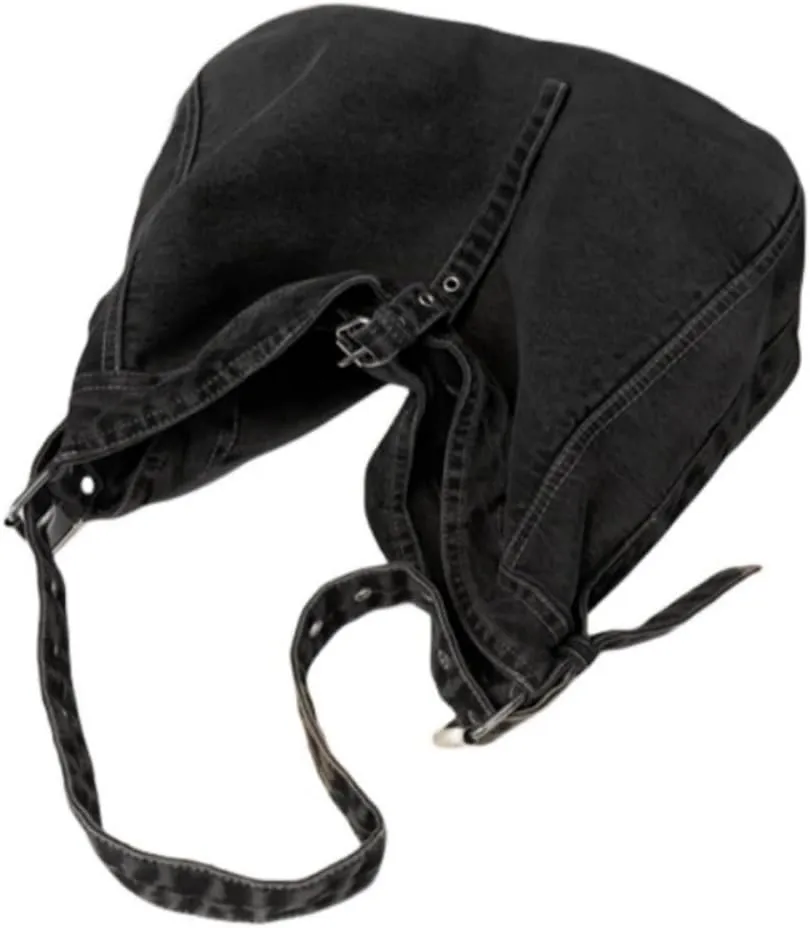 Womens Denim Shoulder Purses and Handbags, Casual Messenger Bag Tote Crossbody Purse Daily Hobo Bag