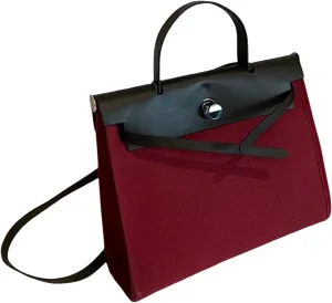 Women's Euro Canvas Tote Bag - 3-Way Adjustable (Crossbody/Shoulder/Hand) for Work & Retro, Spacious   Zip Pouch, 2025 Gift