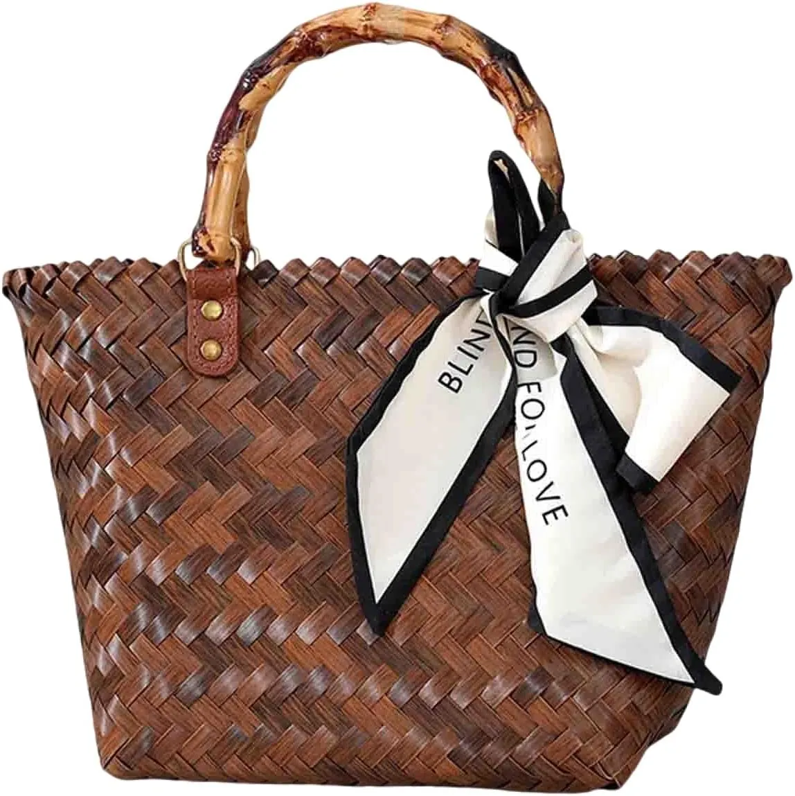 Women's handbag beach bag retro woven bamboo joint handbag beach bag hook woven bag