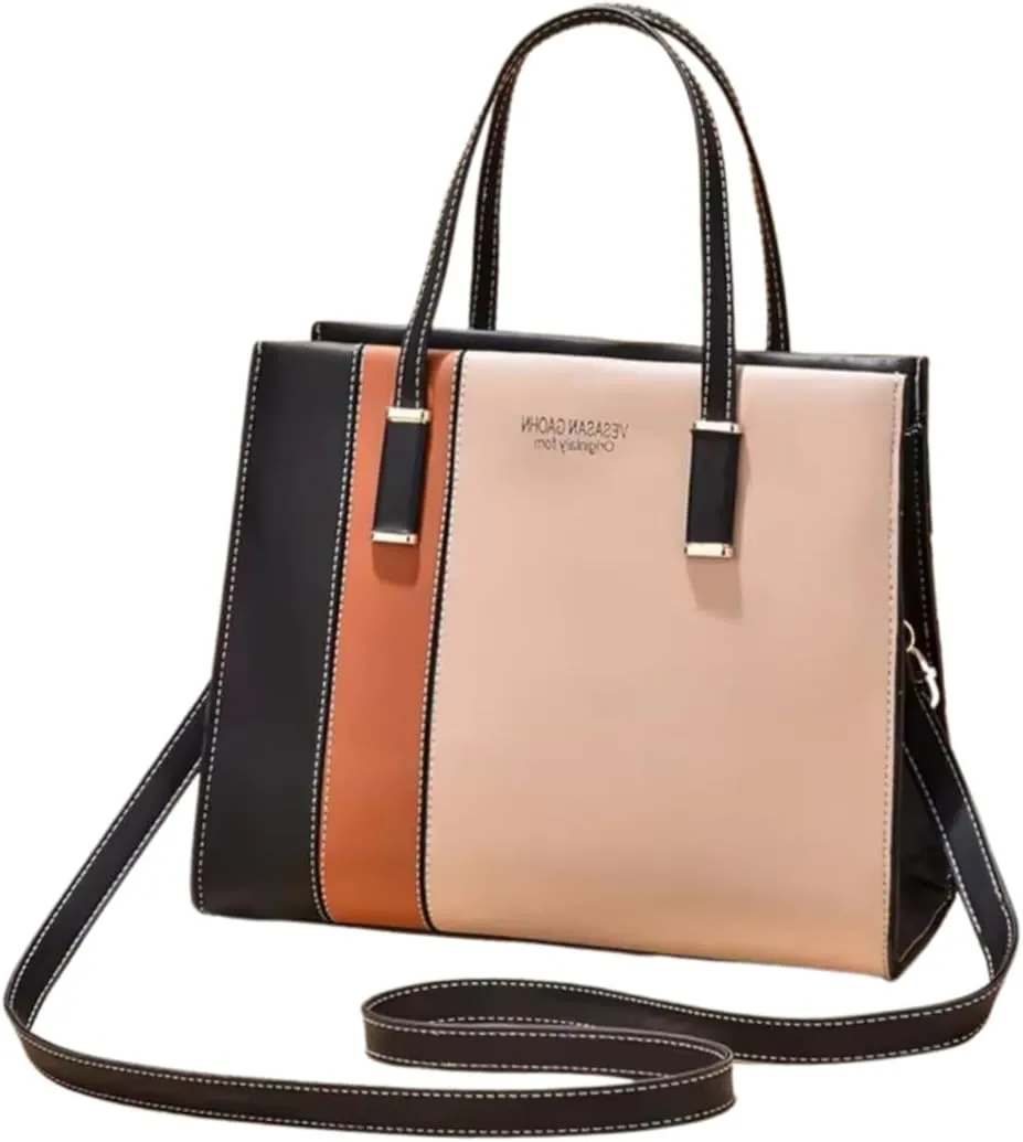 Women's Leather Tote Bag, Shoulder Crossbody, 12 x 9 x 5 inches