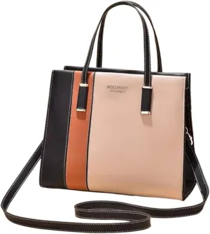 Women's Leather Tote Bag, Shoulder Crossbody, 12 x 9 x 5 inches